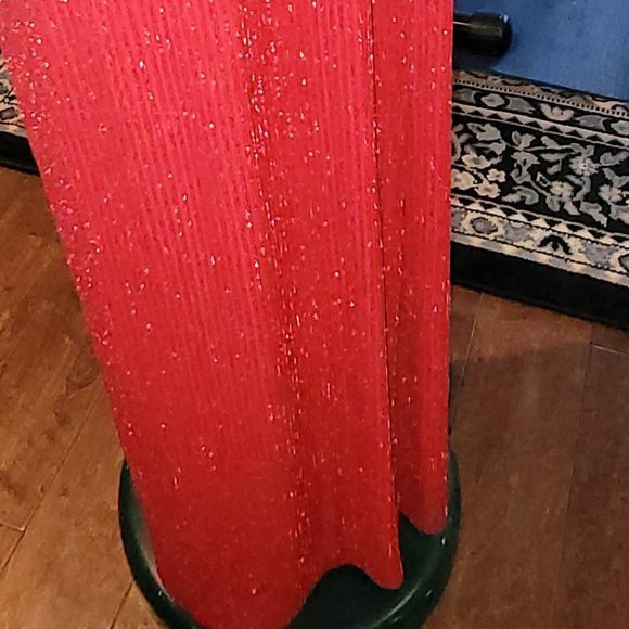 Vanessa Stevens Red Sparkle Evening Gown Circa 1993 - Picture 6 of 8